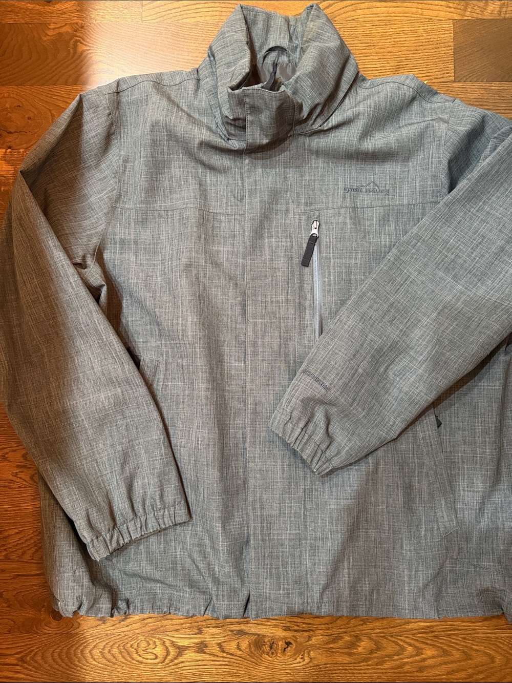 Eddie Bauer Heather Gray Windbreaker Pullover
